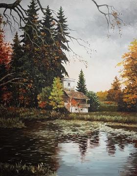 Kersnikov bajar na Brdu (Akril-platno - 2023) Štefan Cerar